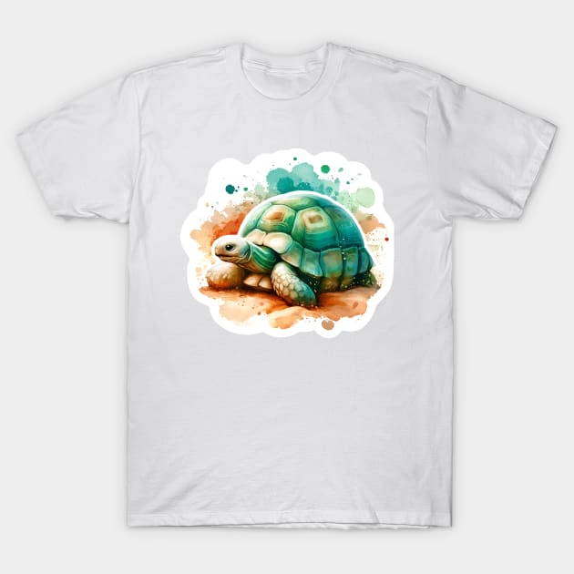 Eco Explorer Desert Tortoise Ecosystem T-Shirt by TaansCreation 